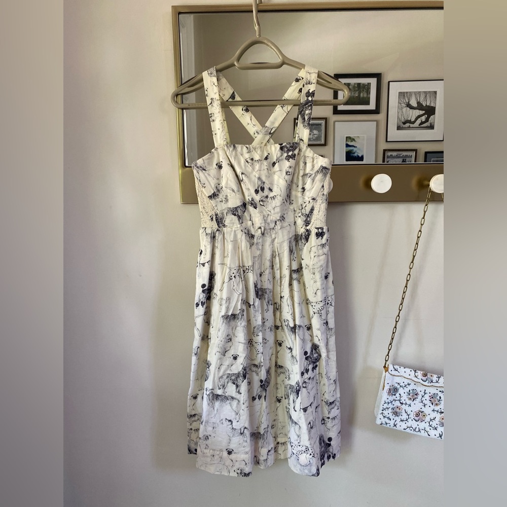 Maeve / Anthro Fetch and Frolic Doggy Print Dress